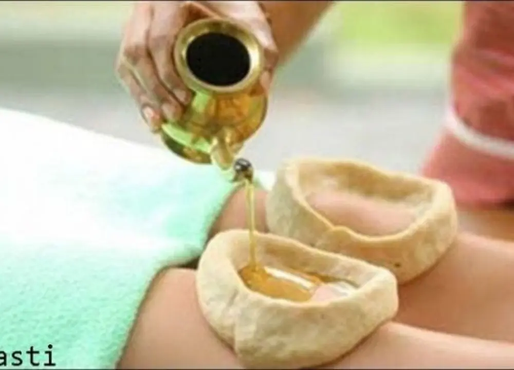 Greeva Basti localized oil therapy